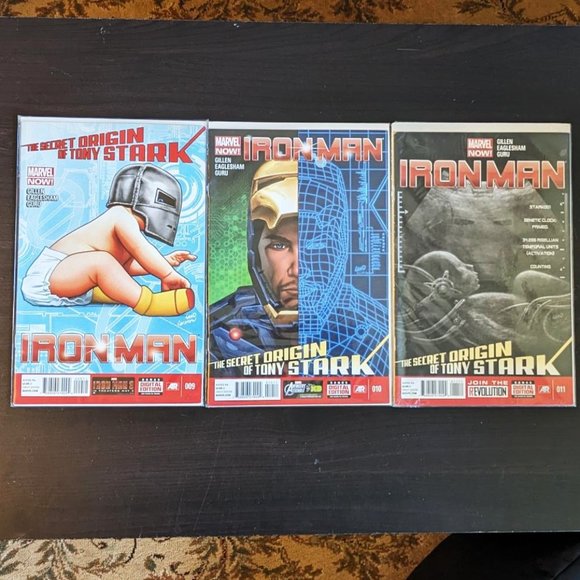NEW Marvel Now! IRONMAN: The Secret Origin Of Tony Stark Series 009-017 2013 - Picture 2 of 4
